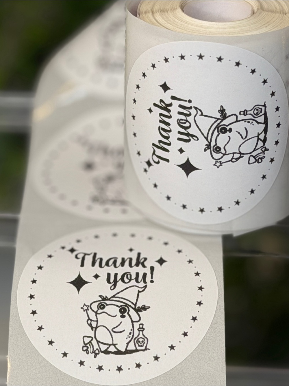 Halloween Frog Thank You Round Stickers 2” Labels 200 Count Small Business